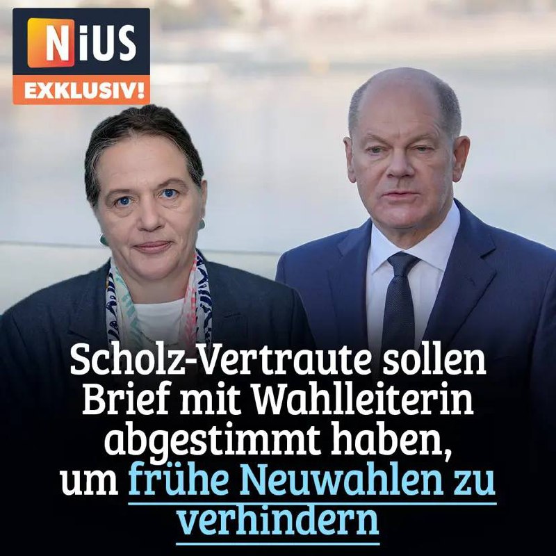 **NIUS exklusiv! Scholz-Vertraute sollen Brief mit …