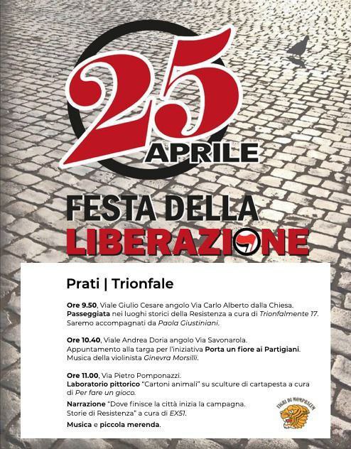 Anche questo 25 aprile portiamo un …