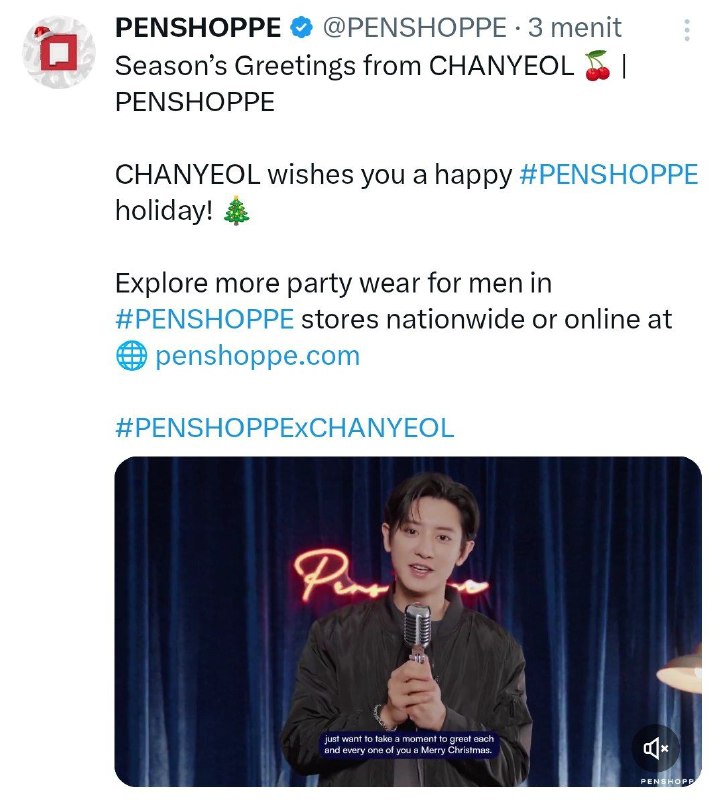 **PENSHOPPE TWITTER UPDATE With CHANYEOL**