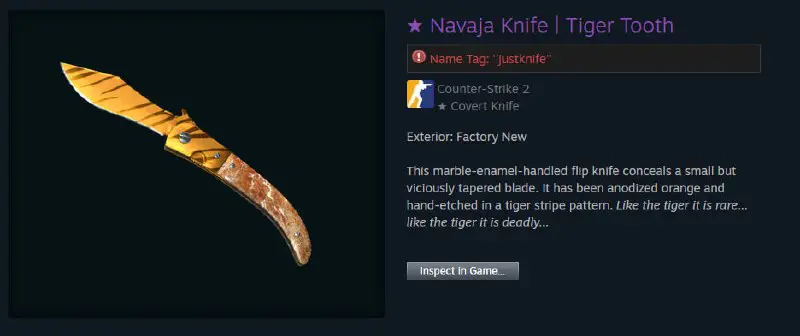 CSGO Navaja Knife ( Factory New …