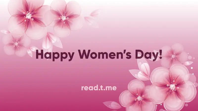 On this wonderful Women's Day, we …