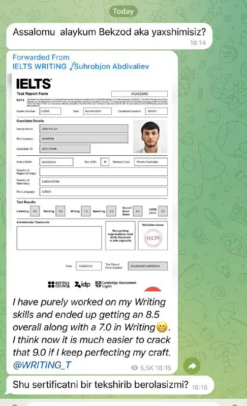 Fake IELTS