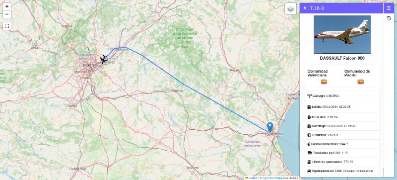 ***🛬*** Aterrizando T.18-3 (callsign LINCE01, DASSAULT …