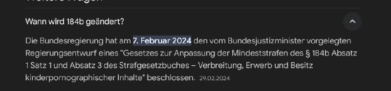 Nur falls ihr es noch nicht …