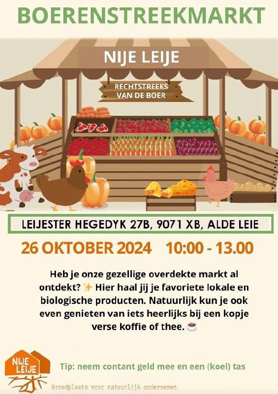 Vandaag is er weer een Boerenstreekmarkt …