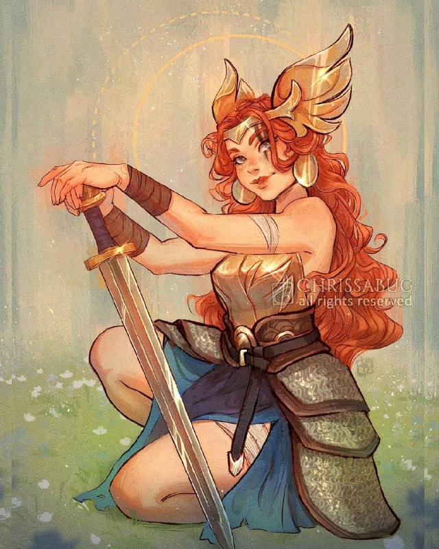 [Valkyrie Freyja by Chrissabug](https://i.redd.it/m7s6y3fivt3e1.jpeg)