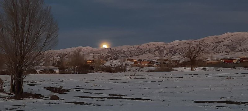 غروب پاییزی روستای فاراب