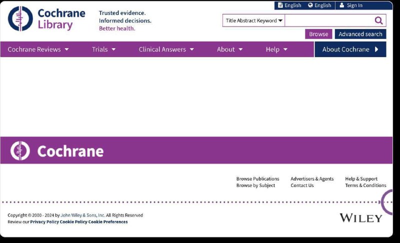 *****🔎*** Cochrane Library**