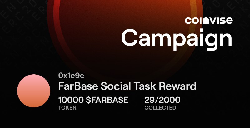 FarBase Social Task Rewards Live FCFS 2000 Member