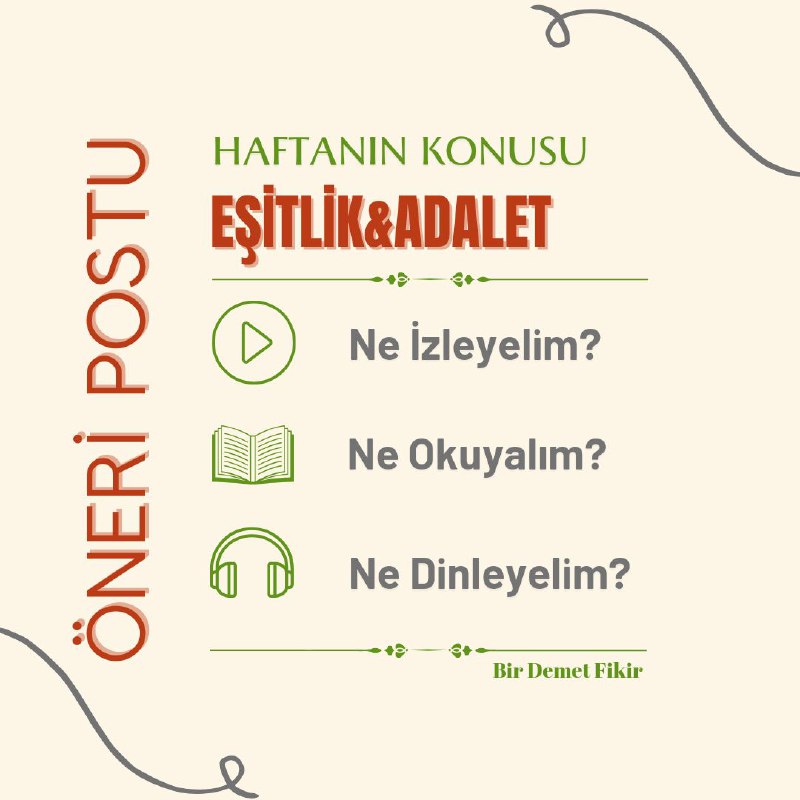 **"EŞİTLİK&amp;ADALET" konusu ile ilgili;