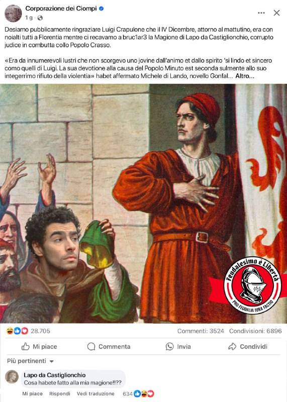 Par che financo li Ciompi si …