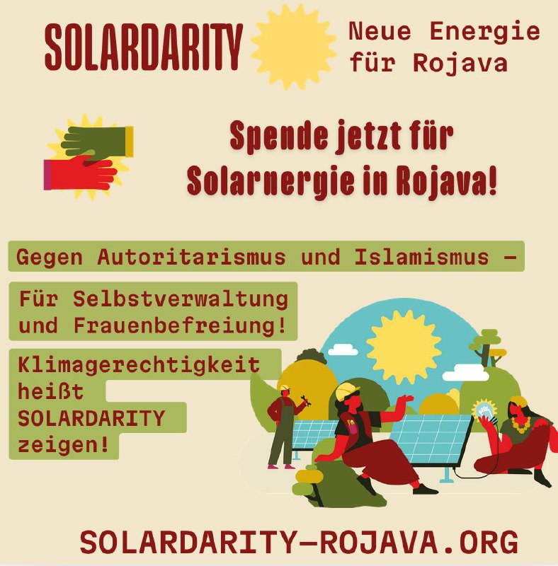 Spende für Solarenergie in Rojava! ***☀️******✨***