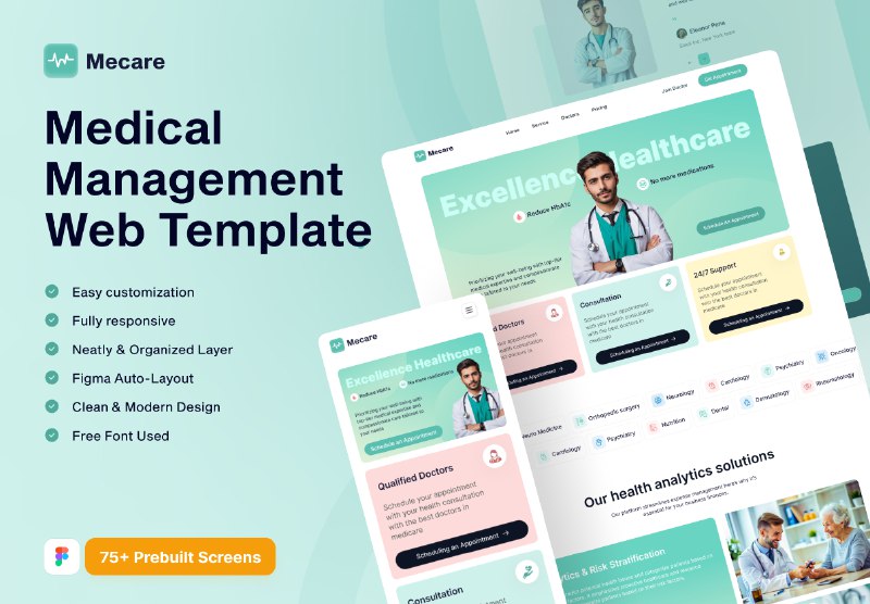 **Mecare- Medical Management Web Template - …