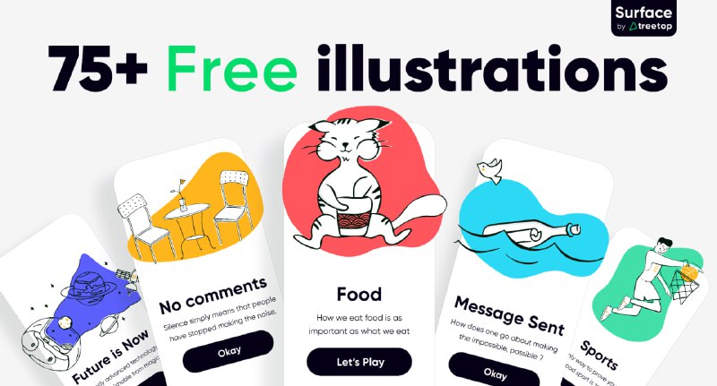 [**Free 75+ illustrations**](https://www.figma.com/community/file/883778082594341562/free-75-illustrations-surface-pack) — Понад 75 …