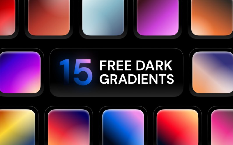 **Dark Gradients** — набор градиентных фонов.