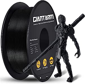 ***✅***VENTA EN AMAZON***✅*** ***?***, **PETG Filamento, Filamento de impresora 3D,GIANTARM PETG filamento 1,75mm, Precisión dimensional +/- 0,2mm, 1kg, Negro**