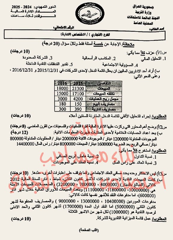 الست نداء ( الادارة المالية )