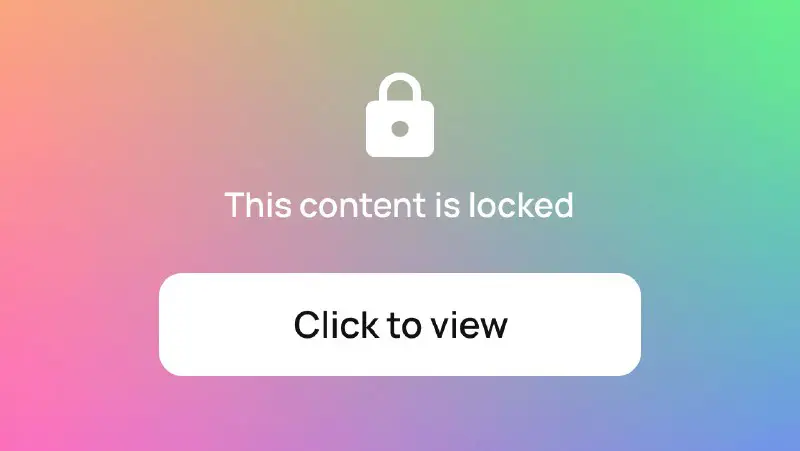 Hurry up and unlock this before the content expires or is removed ***⚡️***