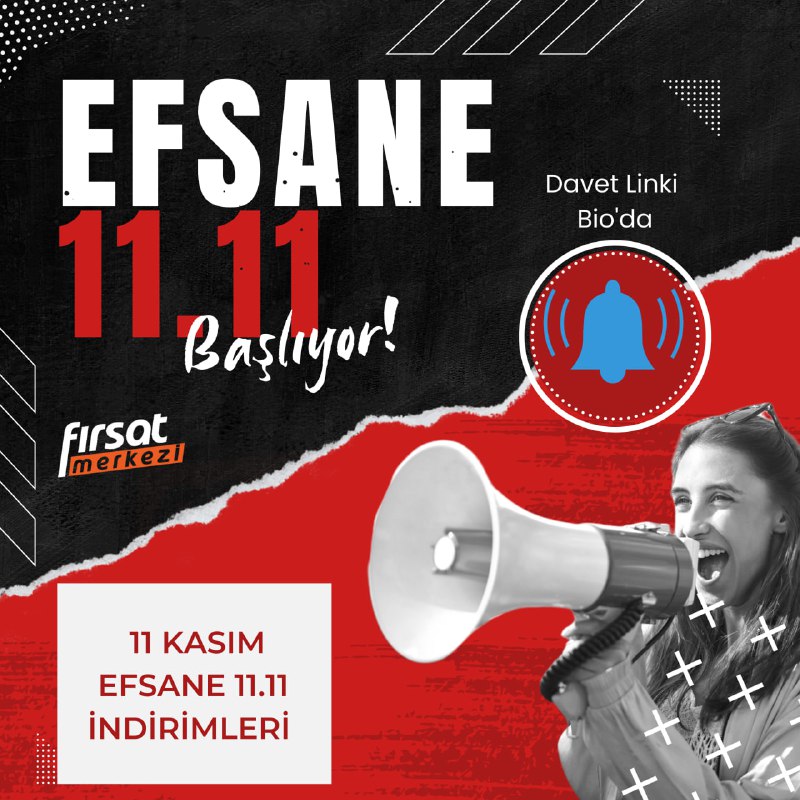 *****🔊***Bildirimleri Açın 11.11 İndirimleri Başlıyor**