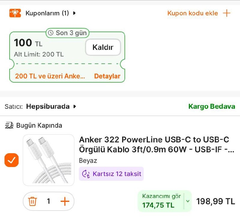 **Anker 322 PowerLine USB-C to USB-C …