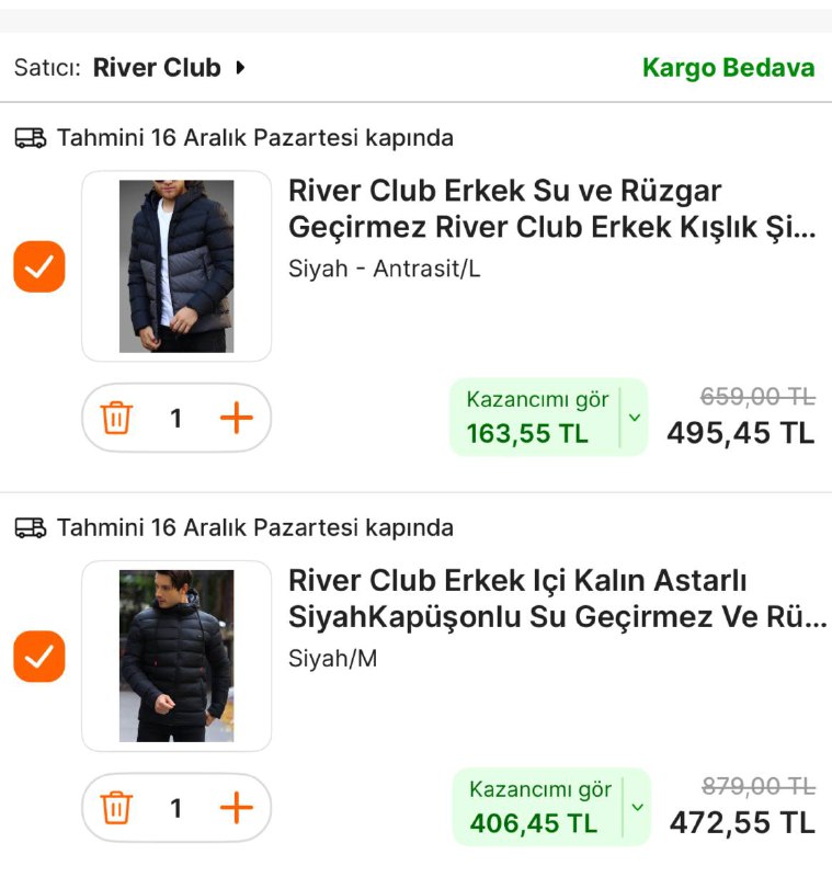 *****🔥***River club montlar 2'li alımda dip …