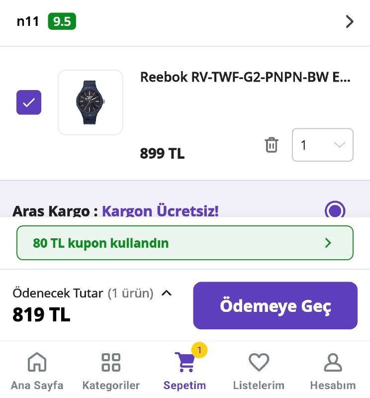 *****🔥*** Reebok RV-TWF-G2-PNPN-BW Erkek Kol Saati