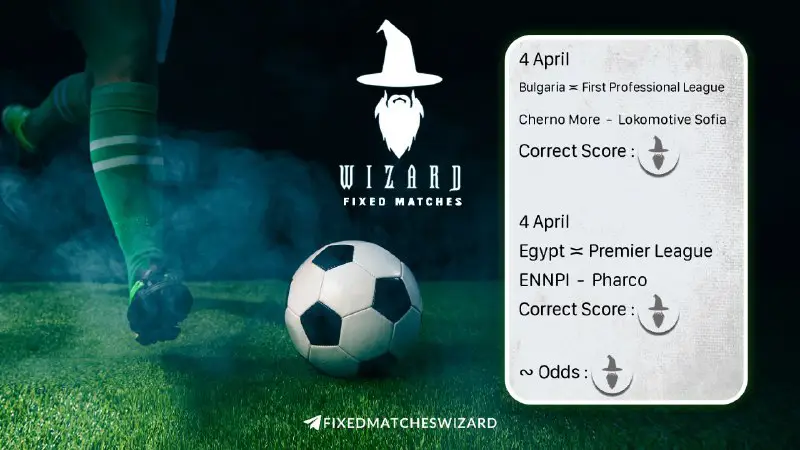 ***💵*** **April 4** **Wizard Fixed Matches** …