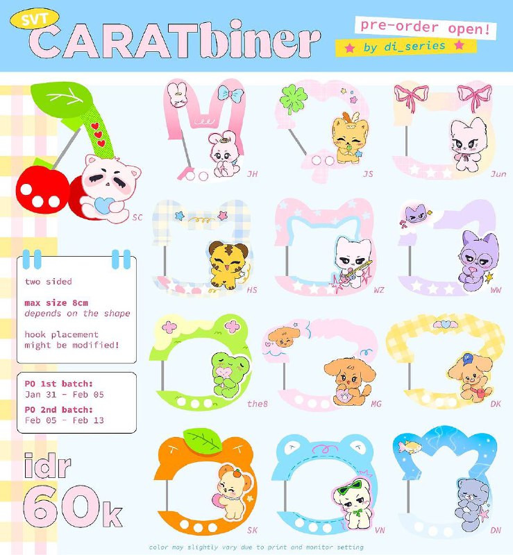 CARATBINER SEVENTEEN VER ***🇮🇩***