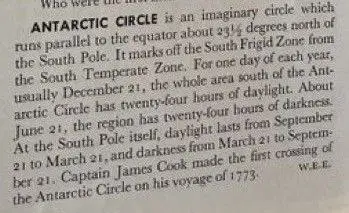 ANTARCTIC CIRCLE is an imaginary circle …