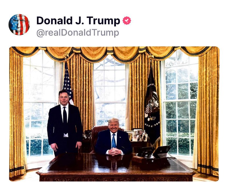 New trump pic with Elon