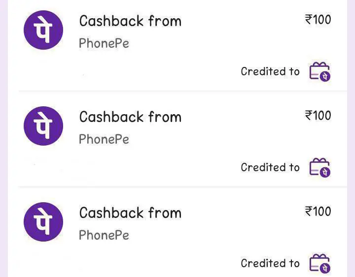 ***?***PhonePe ₹100 Cashback Bug