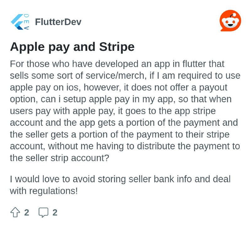 New post on /r/flutterdev subreddit: