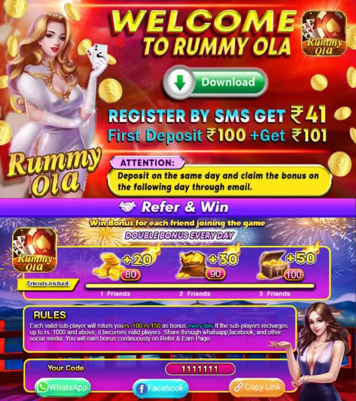 *****✔️******🔽***One More Offer Rummy Ola Best …