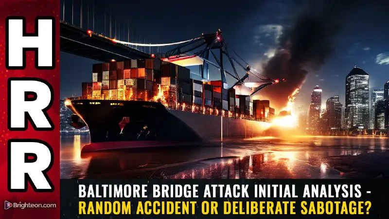 *****⚫️*** Baltimore bridge attack initial analysis - random accident or deliberate sabotage***❓*****