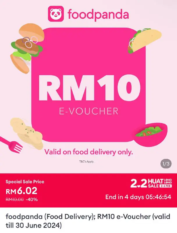 40% Off! Now only RM6