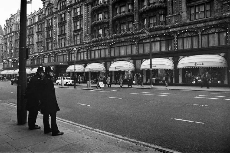 Police keep an eye on Harrods …