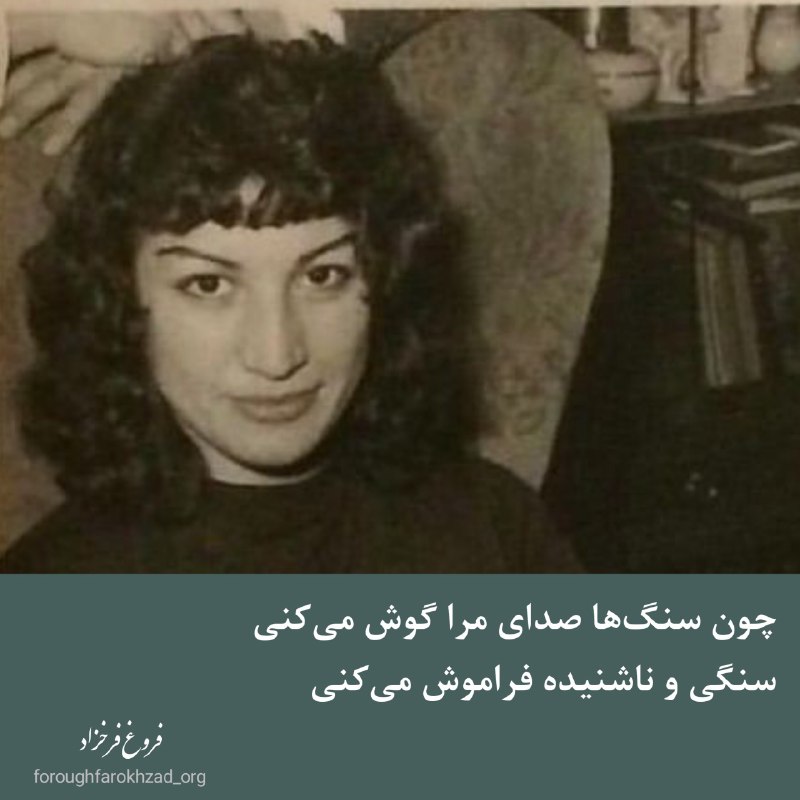 چون سنگ‌ها صدای مرا گوش می‌کنی