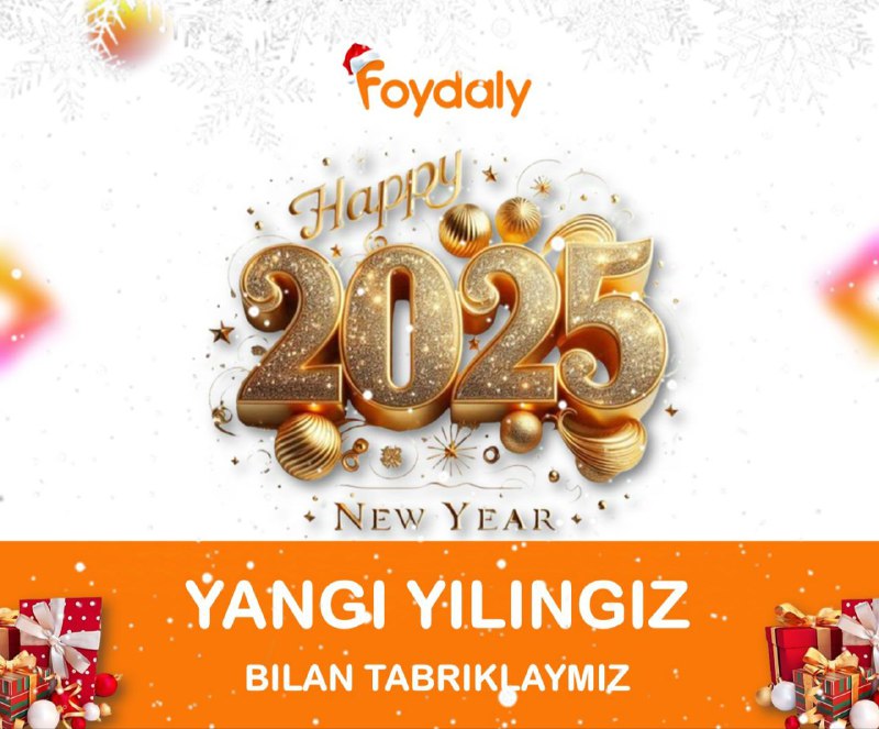 ***🥕***Hurmatli **Foydaly** obunachilari, Yangi yilingiz bilan! …