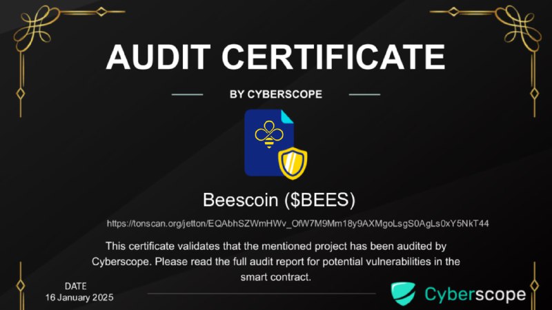 ***?********✅***** **BeeCoin Achieves Cyberscope Audit Approval** …