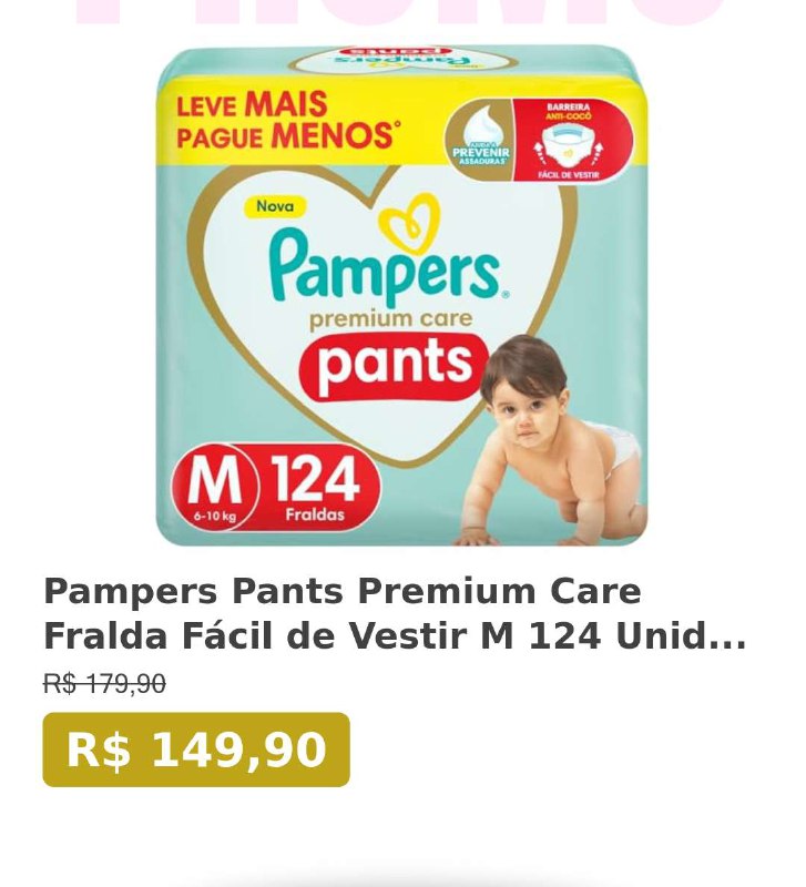 ***✨***Pampers Pants Premium Care Fralda Fácil …