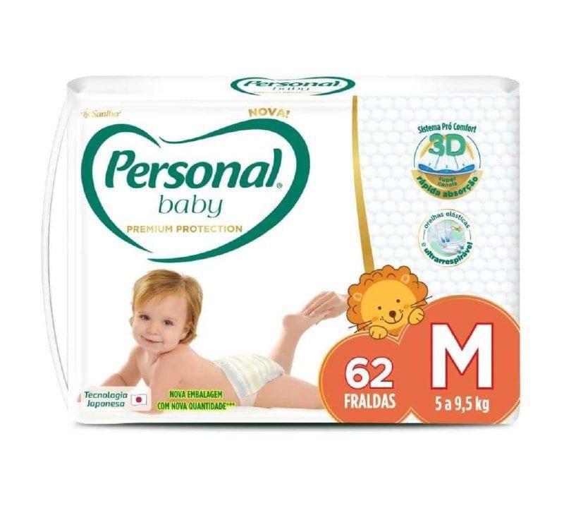 Fralda Personal Baby Premium Protection M …