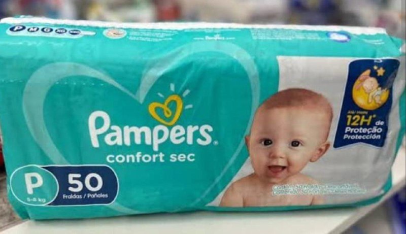 Fralda Pampers Confort Sec P 50 …