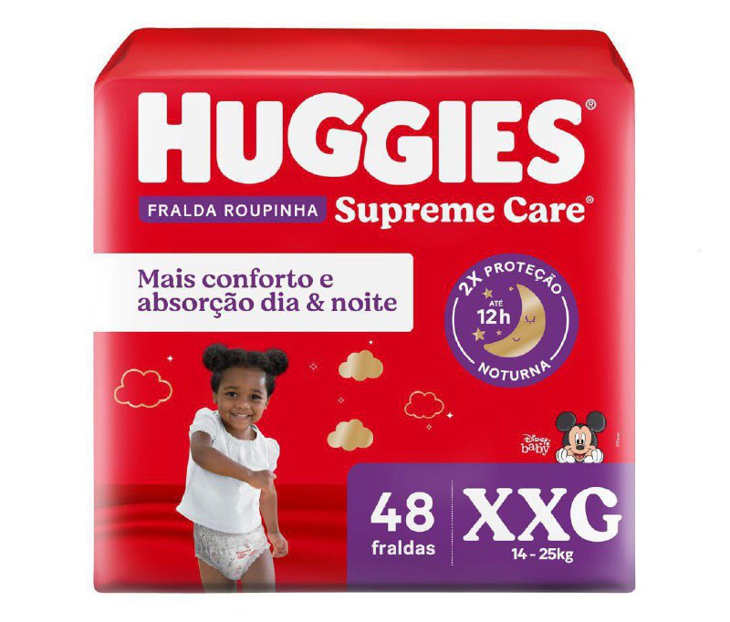 Fralda Huggies Supreme Care Roupinha XXG …