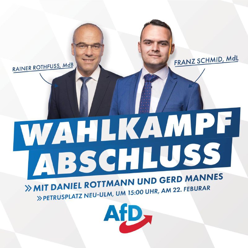 Große Abschlusskundgebung der AfD Neu-Ulm am …