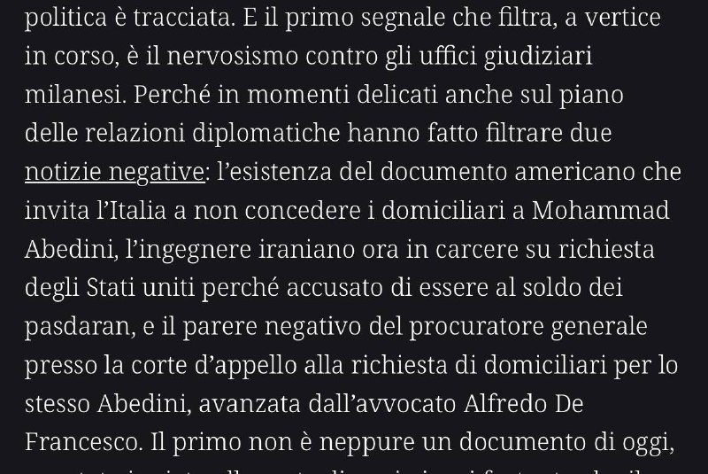 La procura di Milano ha dato …