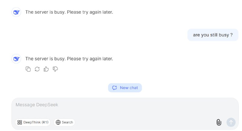 then deepseek server is busy ?