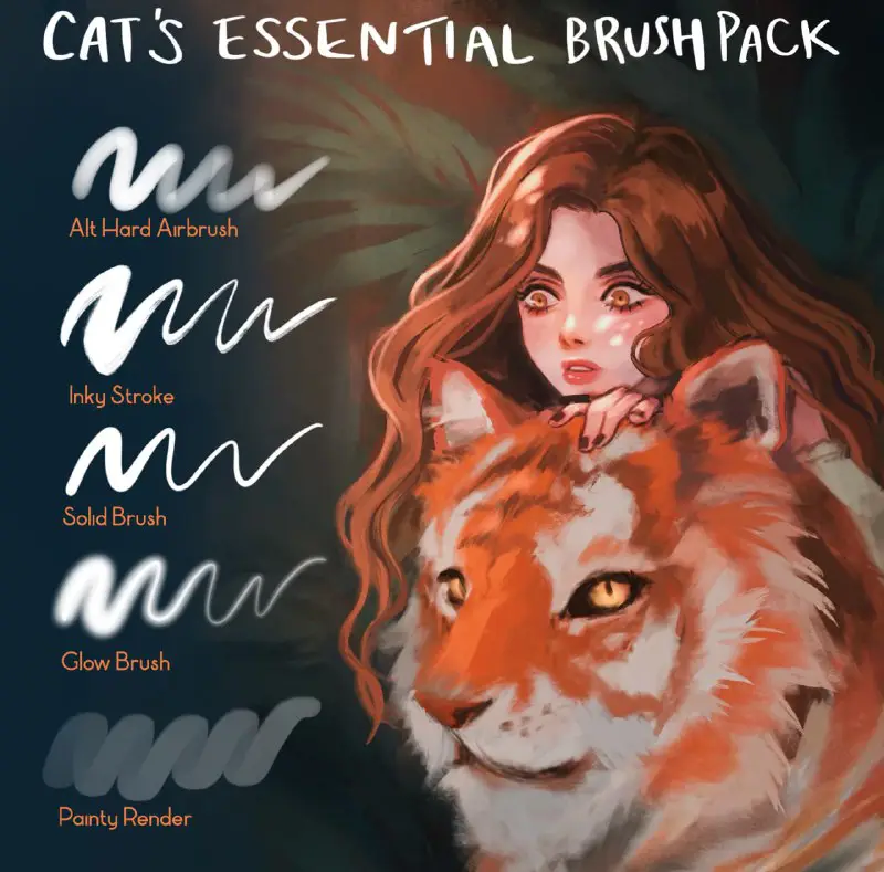 **Cat's Essential Brushpack for Procreate**
