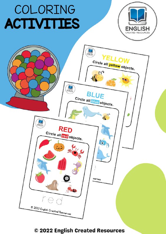 Coloring Worksheets - English Created Resources