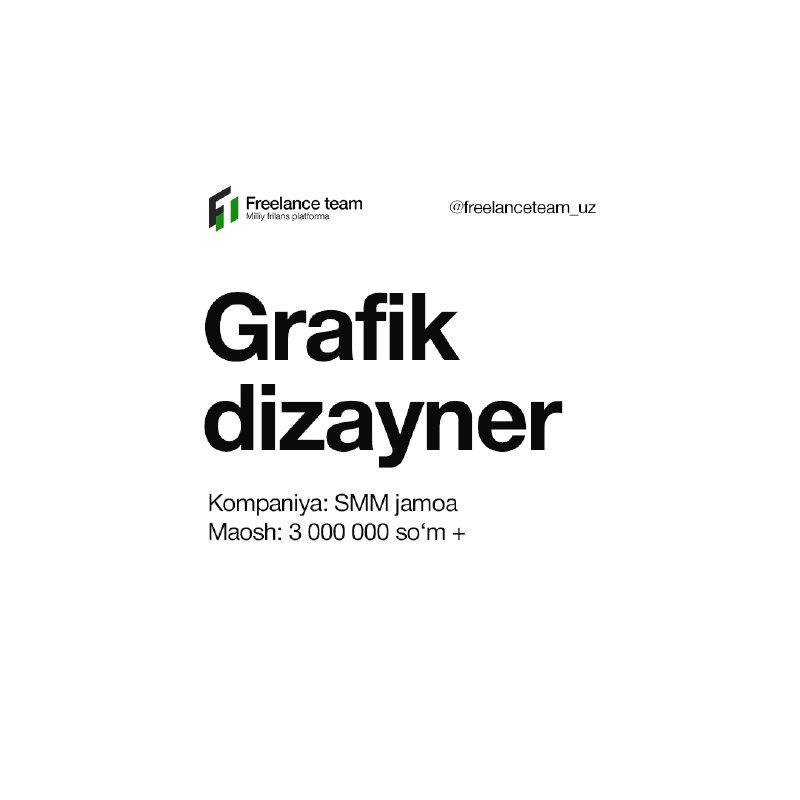 ***❇️*** **Grafik dizayner**