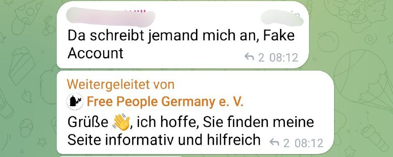 Momentan sind viele Fakeaccounts unterwegs und …